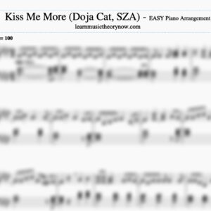 Kiss Me More (SZA, Doja Cat) - Sheet Music