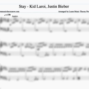Stay (Kid Laroi, Justin Bieber) - Sheet Music